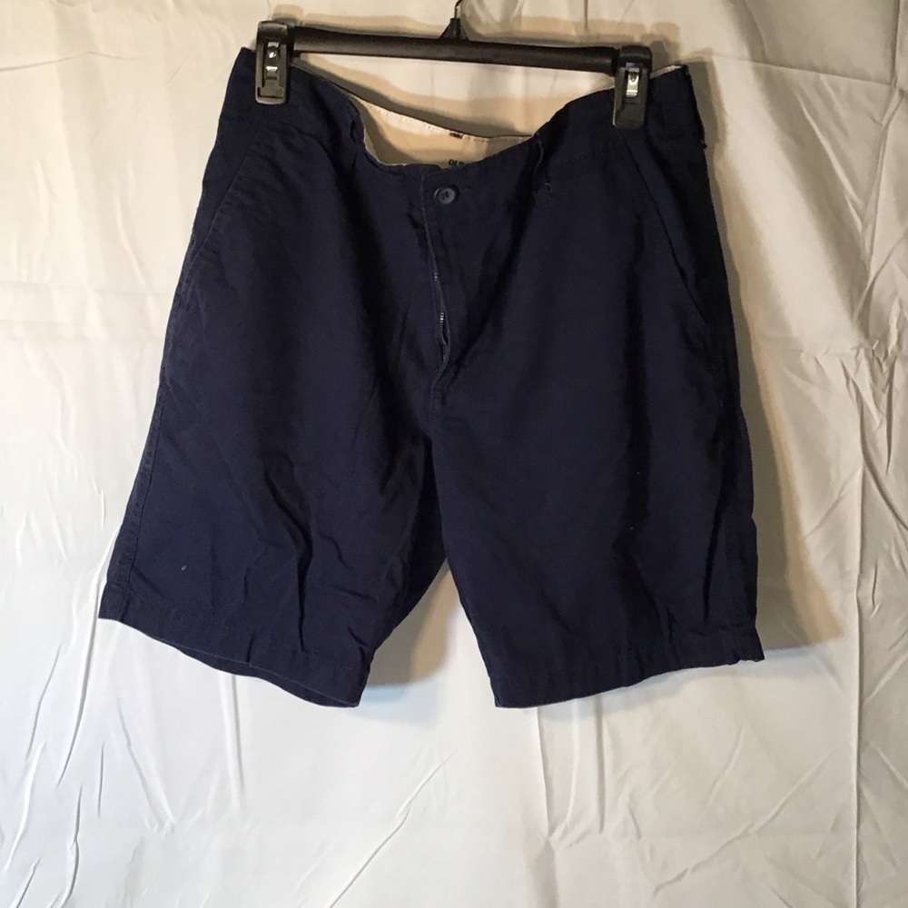 Old Navy Men's Navy Flat Front Shorts